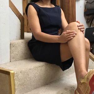 Tory Burch Navy Blue Dress